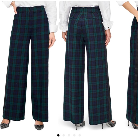 J Crew Frankie Blackwatch Tartan Pants 